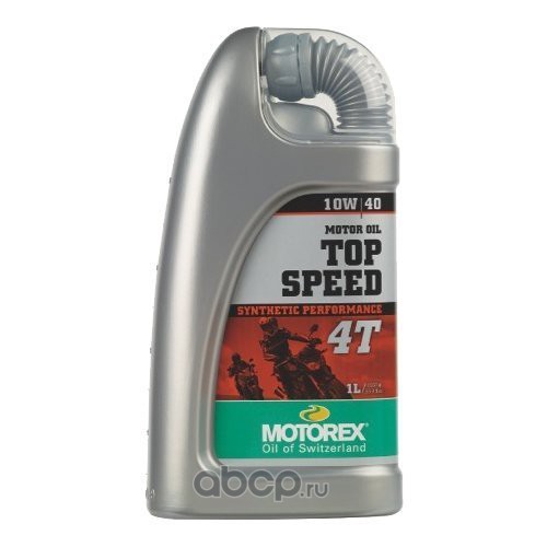 304973 Моторное масло Motorex TOP Speed 4T 10W-40 - 4л — фото 255x150