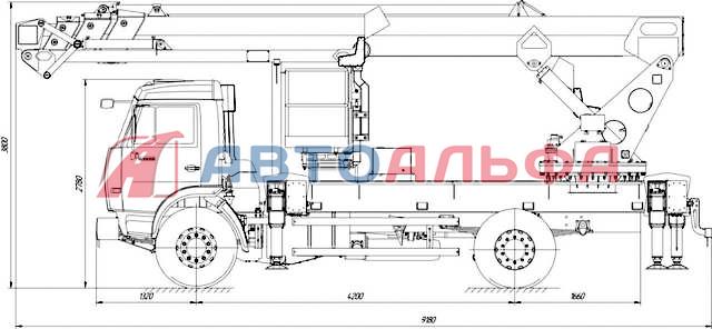 Чертеж камаз 43253