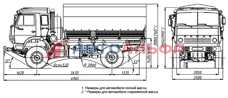 Камаз 4326 чертеж