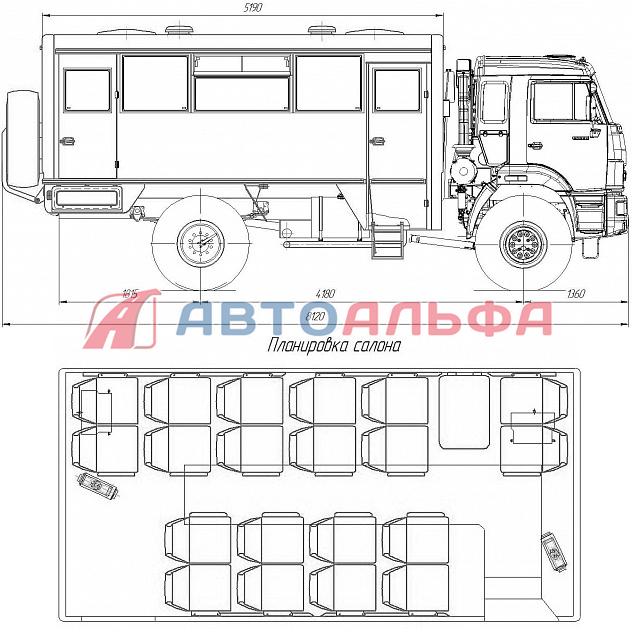 Камаз 43502 чертеж