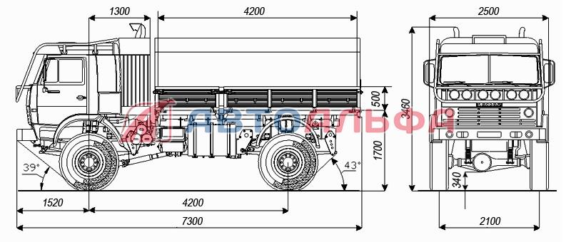 Камаз 4911 чертеж