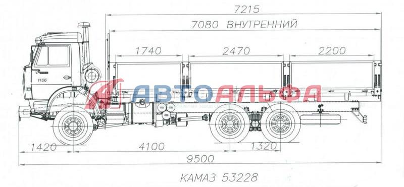 Эл схема камаз 53228