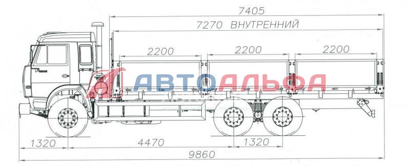 Камаз 53229 чертеж