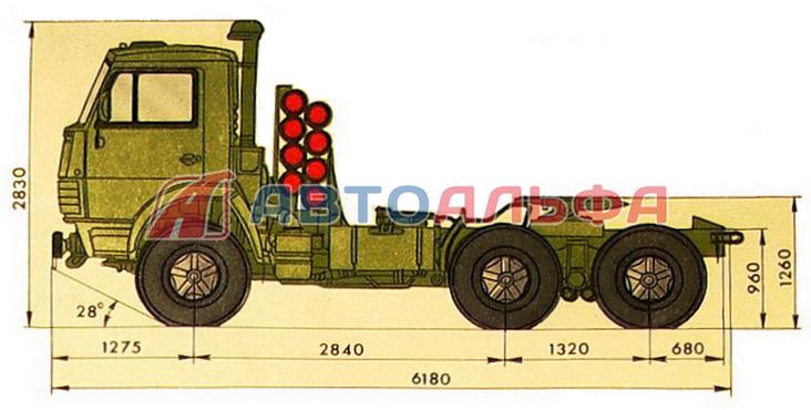 Камаз 5410 схема