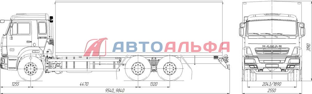 Схема цветная КамАЗ-4310