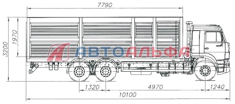 Камаз 65117 рама чертеж