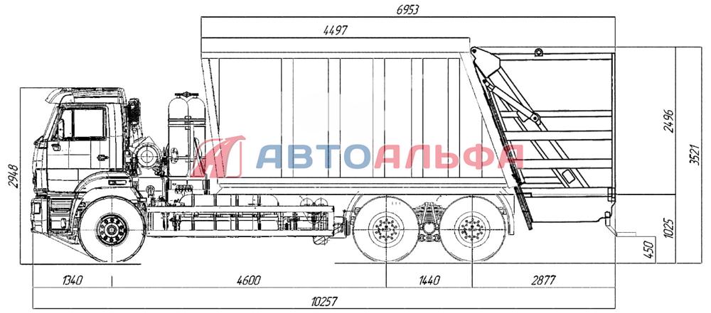 Камаз 53212 чертеж