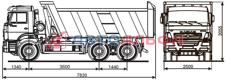 Камаз 6520 схема