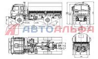 Камаз 4326 (4×4) бортовой автомобиль - схема