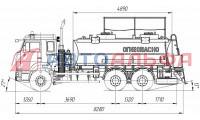 Камаз 65115 (6×4) автотопливозаправщик - схема 2