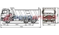 Камаз 6520 (6×4) самосвал - схема