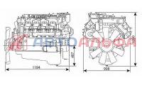 Двигатель КАМАЗ серии 740.30-260 - схема