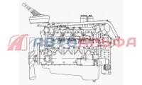 Двигатель КАМАЗ серии 740.652-260 - схема