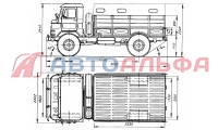 ГАЗ 66 (4×4) бортовой автомобиль - схема