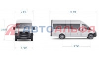 ГАЗель NEXT (4×2) автобус - схема