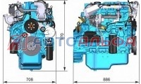 Двигатель ЯМЗ серии 5340 - схема