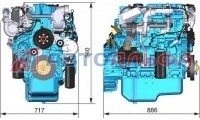 Двигатель ЯМЗ серии 53411 - схема