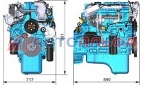 Двигатель ЯМЗ серии 5342 - схема