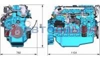 Двигатель ЯМЗ серии 53621 - схема