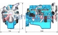 Двигатель ЯМЗ серии 53622 - схема