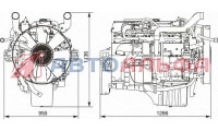 Двигатель ЯМЗ серии 651 - схема