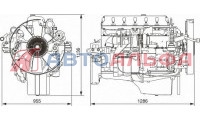 Двигатель ЯМЗ серии 6521 - схема