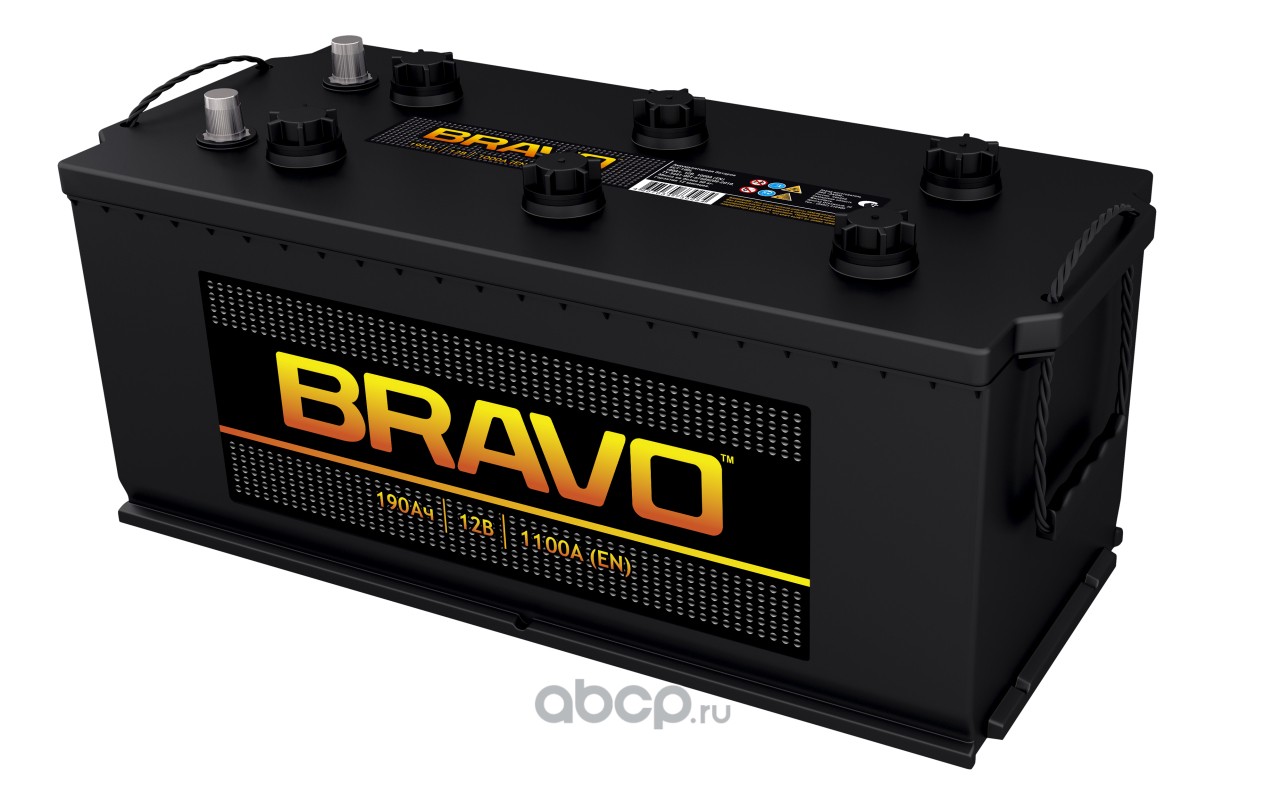 4607034730284 Аккумулятор 6СТ- 190 Bravo п.п. (пусковой ток 1100А) D5 (AKOM) — фото 255x150