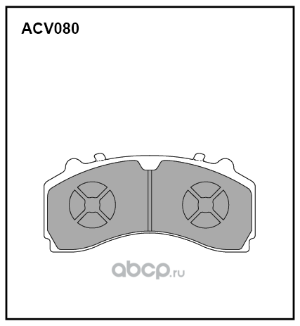 acv080k Колодки тормозные дисковые WVA (29246) HCV — фото 255x150