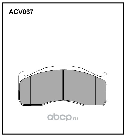 acv067khd Колодки тормозные VOLVO FH дисковые (216x97x29) (4шт.) ALLIED NIPPON — фото 255x150