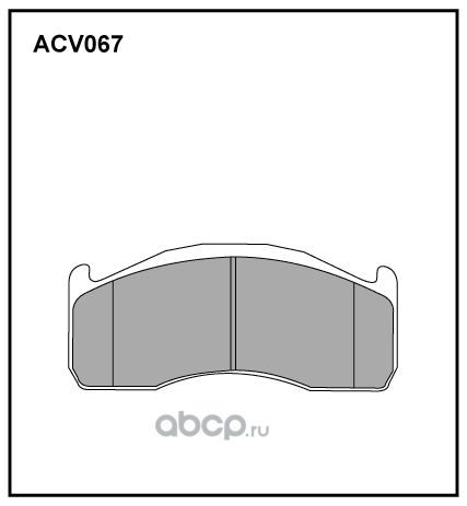 acv067k Колодки тормозные VOLVO FH дисковые (216x97x29) (4шт.) ALLIED NIPPON — фото 255x150