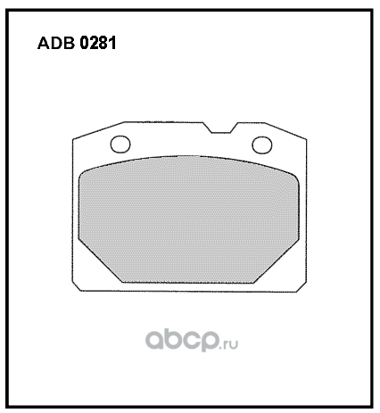 adb0281hd Колодки тормозные ВАЗ-2101 передние (4шт.) ALLIED NIPPON — фото 255x150