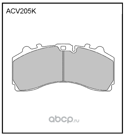 acv205khd Колодки тормозные дисковые передние 29246 Actros MB — фото 255x150