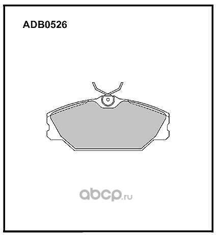 adb0526 Колодки передние RENAULT Megane Classic ALLIED NIPPON ADB 0526 — фото 255x150