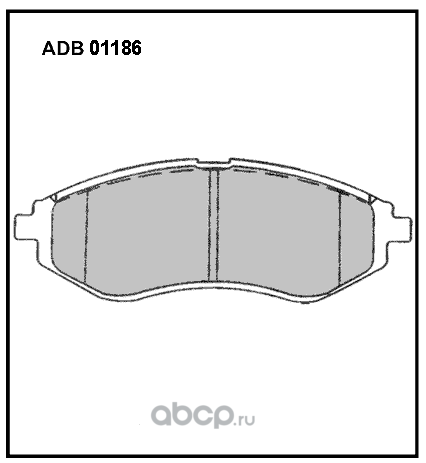 adb01186 Колодки передние CHEVROLET AVEO 06/KALOS 02 ALLIED NIPPON ADB 01186 — фото 255x150