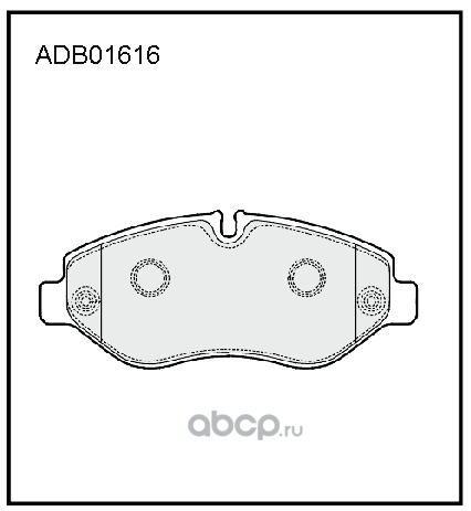 adb01616 Колодки тормозные передние для а/м IVECO DAILY III — фото 255x150