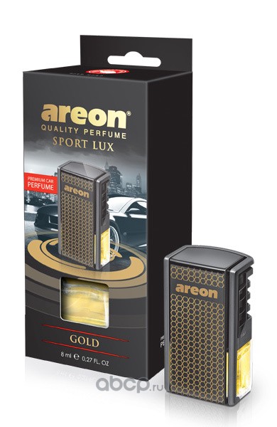 704022mblg Ароматизатор для автомобиля AREON CAR BOX BLACK STYLE Золото 704-022-MBLG (12/72) — фото 255x150