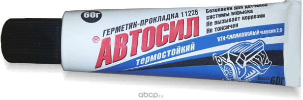 11226 Герметик прокладка автомобильный АВТОСИЛ 60 гр. черный; АВТОСИЛ — фото 255x150