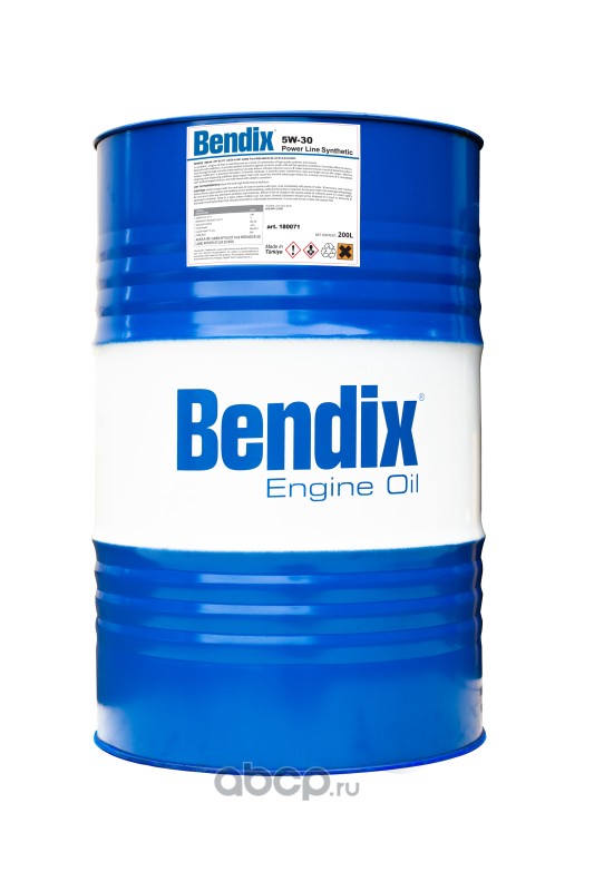 180071b Масло моторное BENDIX POWER LINE 5W-30 синтетическое 208 л 180071B — фото 255x150