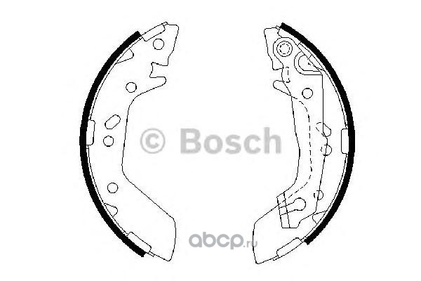 0986487655 Колодки тормозные HYUNDAI Accent (ТАГАЗ) задние барабанные (4шт.) BOSCH — фото 255x150