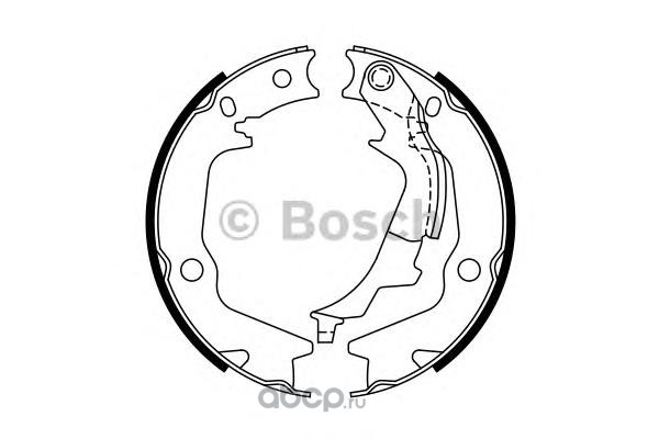 0986487768 Колодки тормозные HYUNDAI Getz (03-) стояночного тормоза (4шт.) BOSCH — фото 255x150