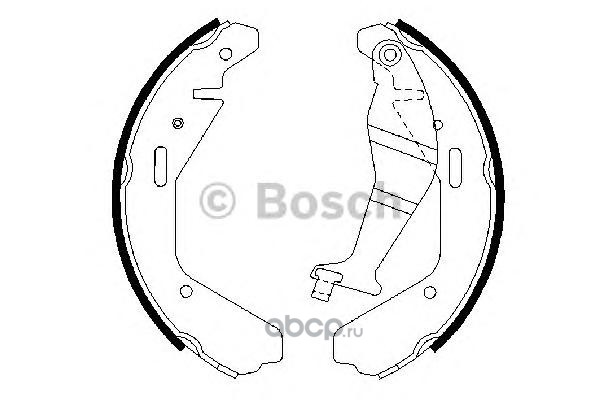 0986487707 Колодки тормозные SUZUKI Wagon OPEL Agilla задние барабанные (4шт.) BOSCH — фото 255x150