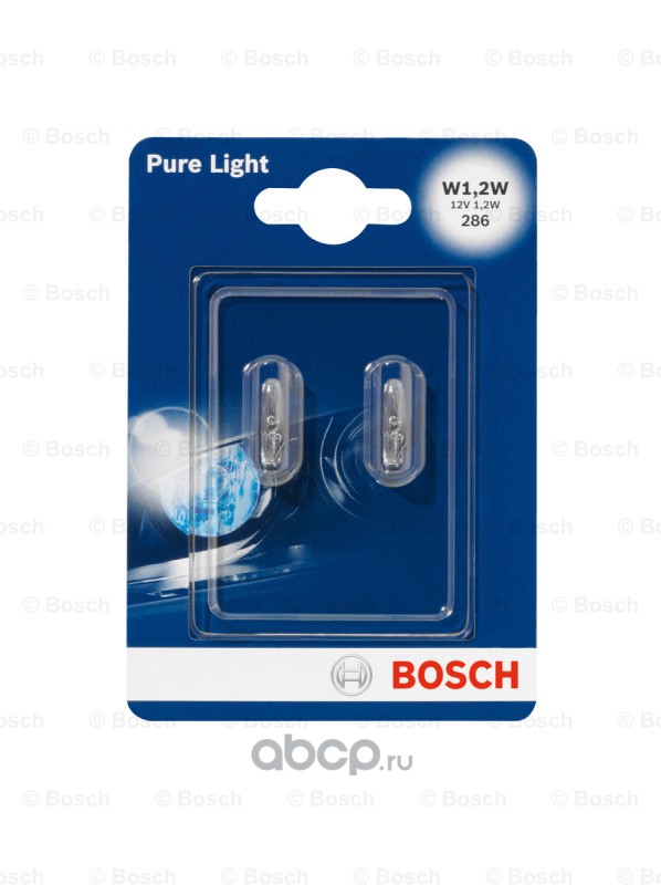 1987301024 Лампа Bosch 1987301024 W1, 2W 1, 2W PURE LIGHT (DB) — фото 255x150