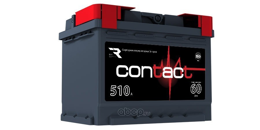 con6010 Аккумулятор Contact 60 Ah, 510 A, 242x175x190 прям — фото 255x150