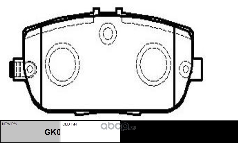 ckmz46 Колодки тормозные дисковые MAZDA GK0692 — фото 255x150