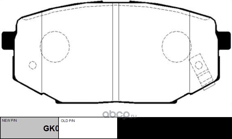 ckkh13 Колодки дисковые задние Hyundai Galloper 3.0i/2.5TD/TCi 98 (РФ), 000005530 — фото 255x150