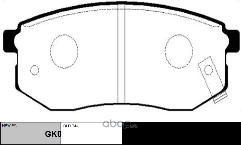 ckkh11 Колодки тормозные дисковые HYUNDAI SANTAMO GK0465 — фото 255x150