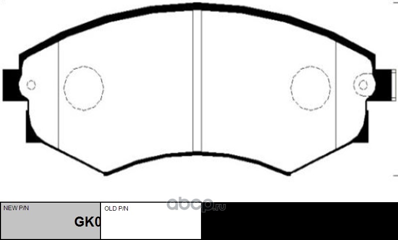 ckkh3 Колодки тормозные дисковые HYUNDAI GK0457 — фото 255x150