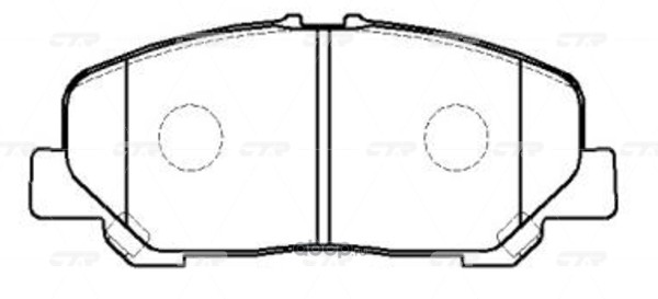 gk1177 Колодки передние TOYOTA Estima/Previa all 2006-> CTR GK1177 — фото 255x150