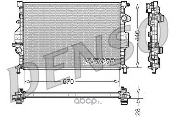 drm10088 Радиатор Ford Focus 10-19 / Kuga 08-13 / Mondeo 07-15 / Volvo S60 10-18 / Ford C-MAX 10-19 — фото 255x150