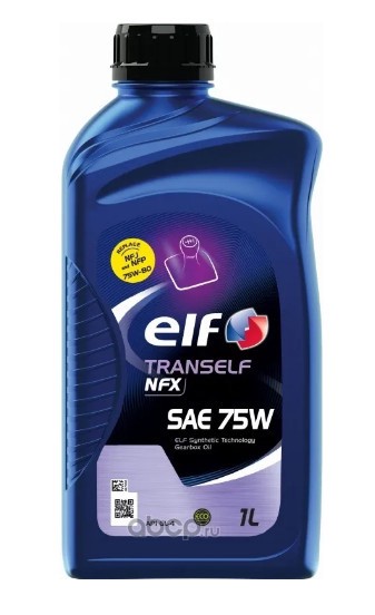 223519 Масло трансмиссионное SAE 75W GL-4 TRANSELF NFX синт. (1л) (ELF) — фото 255x150